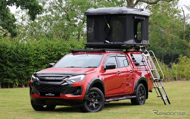 いすゞ『D-MAX』の純正アクセサリーとしてARB製の電動アルティチュード・ルーフトップテントを設定