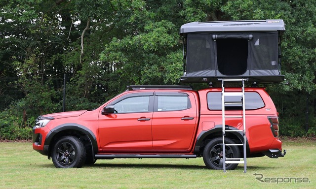 いすゞ『D-MAX』の純正アクセサリーとしてARB製の電動アルティチュード・ルーフトップテントを設定