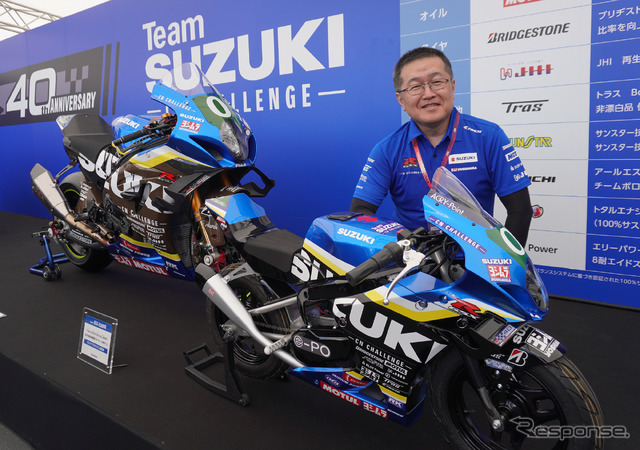 「ミニGSX-R」こと『CNチャレンジ ミニ』を開発したスズキの神谷洋三さん