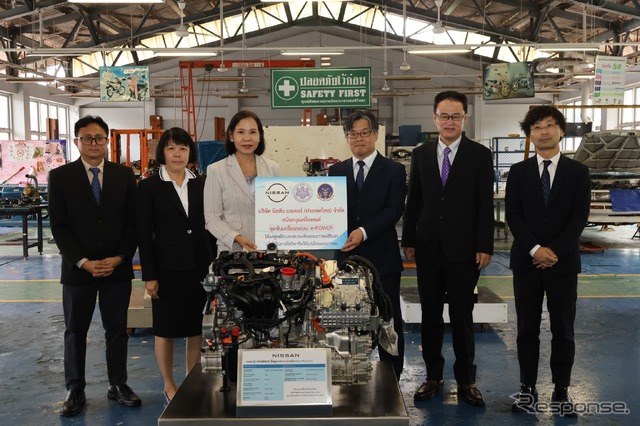 日産自動車がタイ・シリントーン青少年訓練センターにe-POWERドライブトレインシステムを寄贈