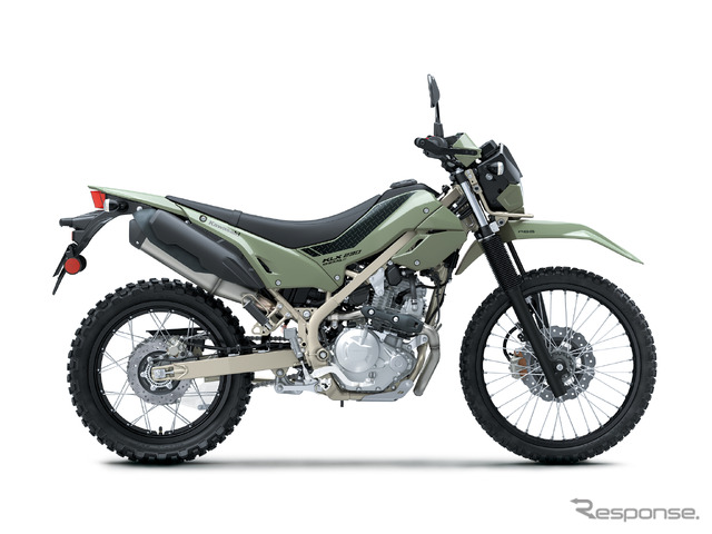 カワサキ KLX230シェルパS(ミディアムスモーキーグリーン)