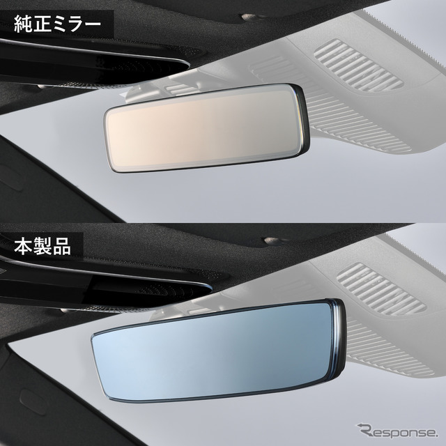 メルセデス・ベンツ専用ワイドリアビューミラーC ブルー鏡