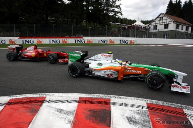 【F1ベルギーGP】ライコネンがフィジケラとのマッチレースを制す