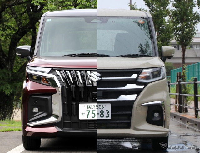 スズキ ソリオバンディット(左)とソリオ(右)