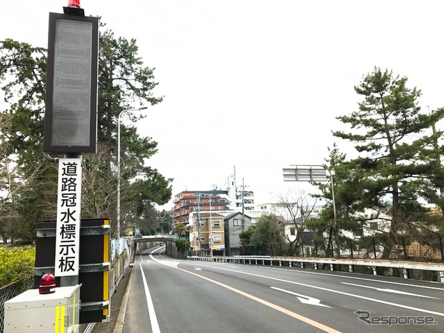 冠水警告