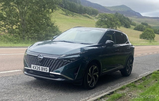 英国縦断を無給油走行で実現した日産の第3世代e-POWER搭載『キャシュカイ』
