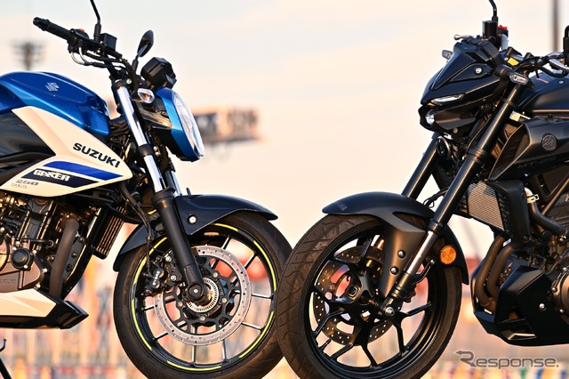 スズキ ジクサー250 ＆ ヤマハ MT-25