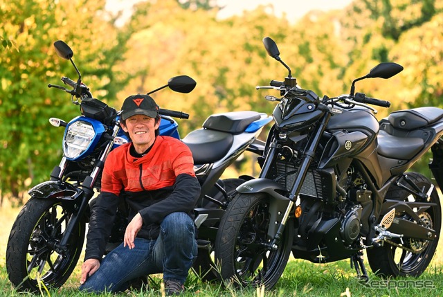 スズキ ジクサー250 ＆ ヤマハ MT-25と伊丹孝裕氏