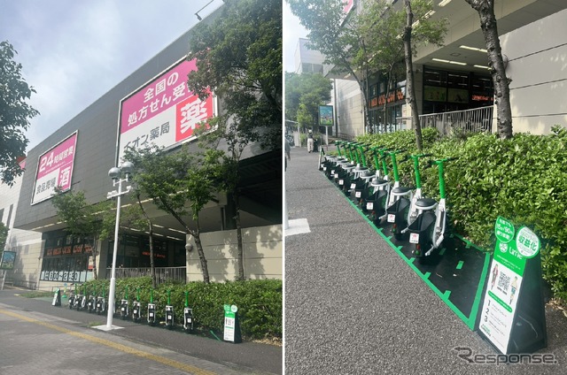 イオン東雲店に設置されたLimeポート