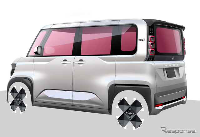 日産 ルークス 新型のデザインスケッチ