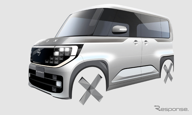 日産 ルークス 新型のデザインスケッチ