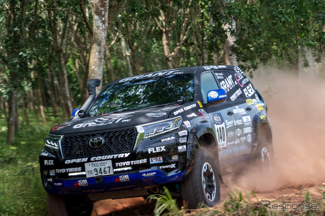 哀川翔の「FLEX SHOW AIKAWA Racing」がアジアクロスカントリーラリーAXCR2025でT1Gクラス4位完走を達成
