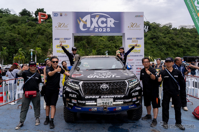 哀川翔の「FLEX SHOW AIKAWA Racing」がアジアクロスカントリーラリーAXCR2025でT1Gクラス4位完走を達成