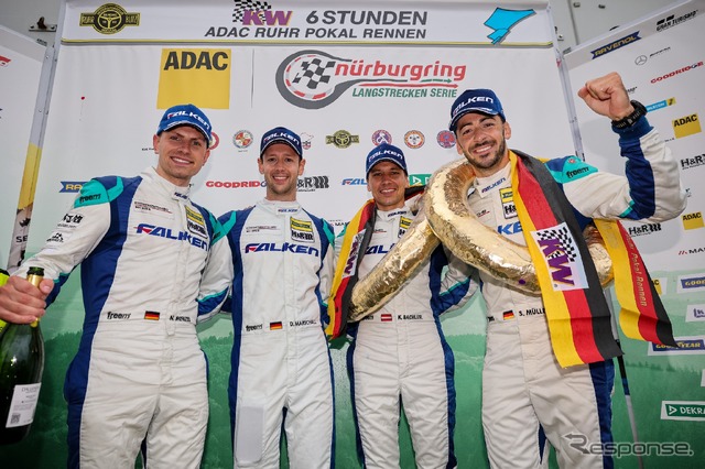ファルケンタイヤ装着のポルシェ『911 GT3R』がニュルブルクリンク耐久シリーズ第6戦を制す
