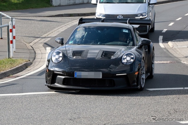 ポルシェ 911 GT3 RS 改良新型のプロトタイプ