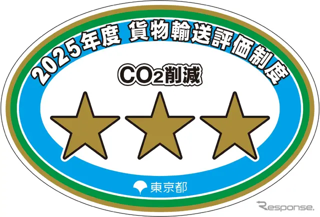 貨物輸送評価制度 三つ星ロゴマーク