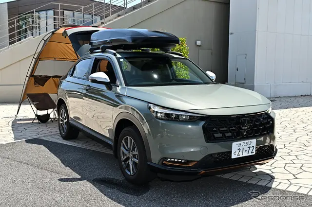 アウトドア仕様のヴェゼルe:HEV HuNTパッケージ