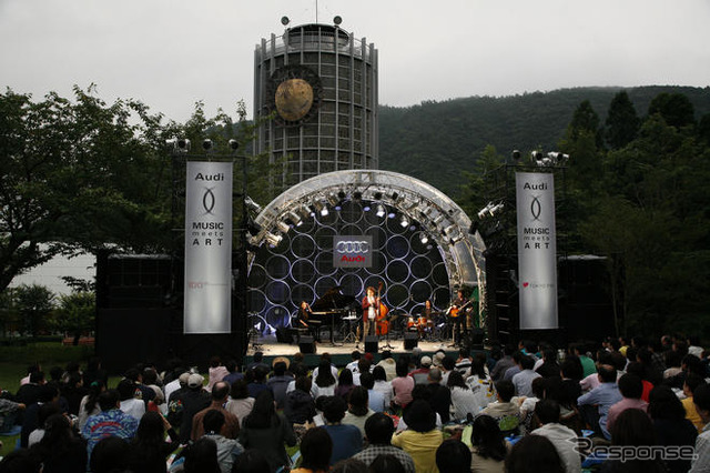 アウディ主催イベントでカーボンオフセット…MUSIC meets ART