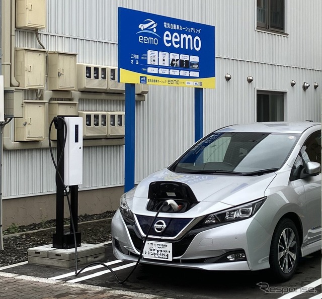 REXEVが日産『リーフ』およびスマート充電器1台を釧路市内に設置し釧路ガスのEV導入を支援