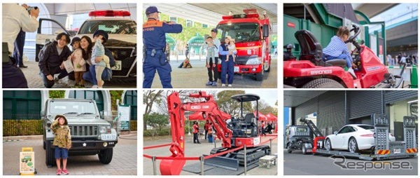 総勢15台以上のはたらくくるまが大集合