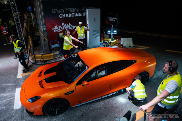 メルセデスAMGの次世代高性能EV『コンセプトAMG GT XX』が電気自動車の25の長距離記録を樹立
