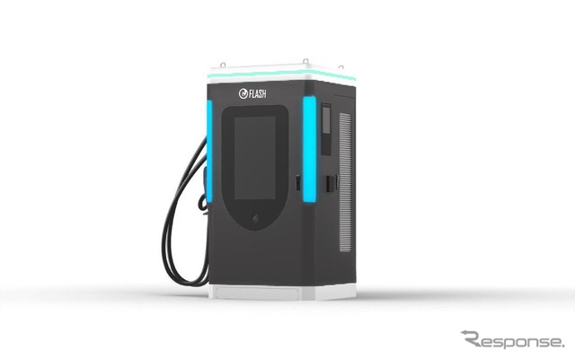 EV急速充電器FLASH　Mark.6の1号機がオートバックスかしわ大井にて運用開始