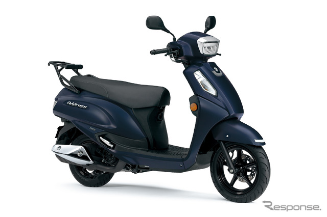 スズキの新型スクーター『アドレス125』(マットステラブルー)