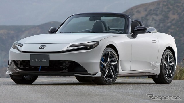 ホンダ プレリュード 新型ベースのロードスター、予想CG