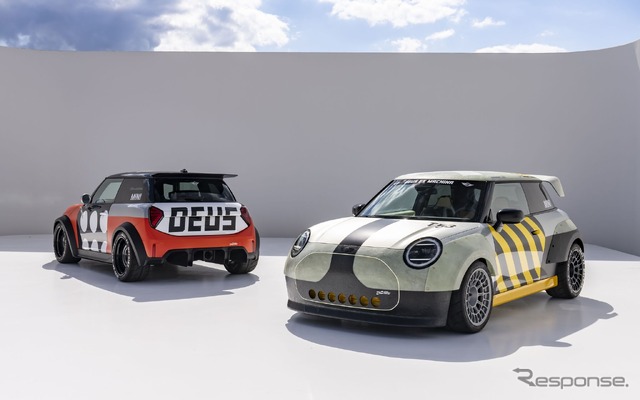 MINI JCW 新型の「The Machina」とMINI JCW エレクトリック新型の「The Skeg」