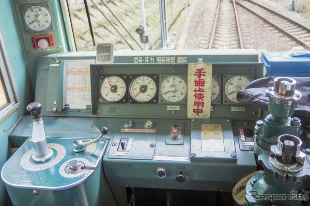 アプト式電気機関車運転台