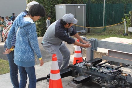 転てつ機操作体験