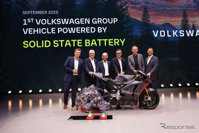 全固体電池の世界初実走デモをVWグループがドゥカティで実施(IAAモビリティ2025)