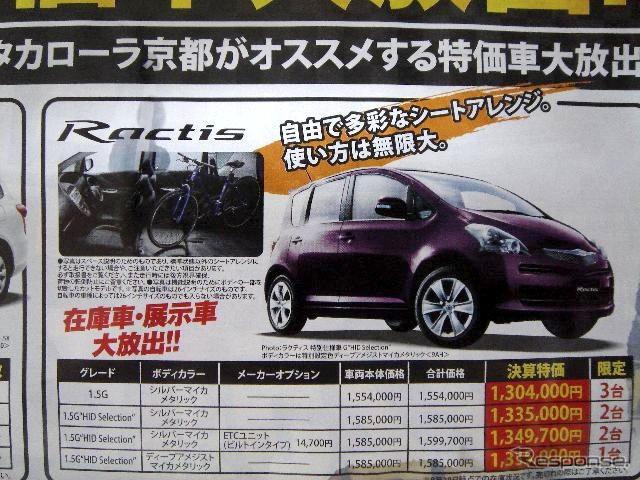 【週末の値引き情報】このプライスでコンパクトカーを購入できる!!