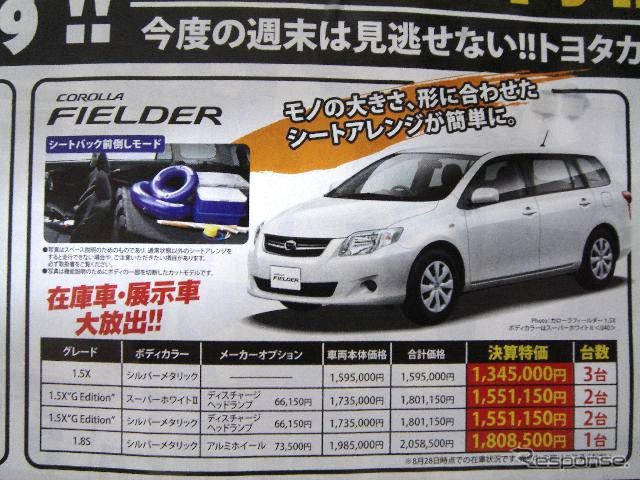 【週末の値引き情報】アウトバック 新型など---SUV & RV