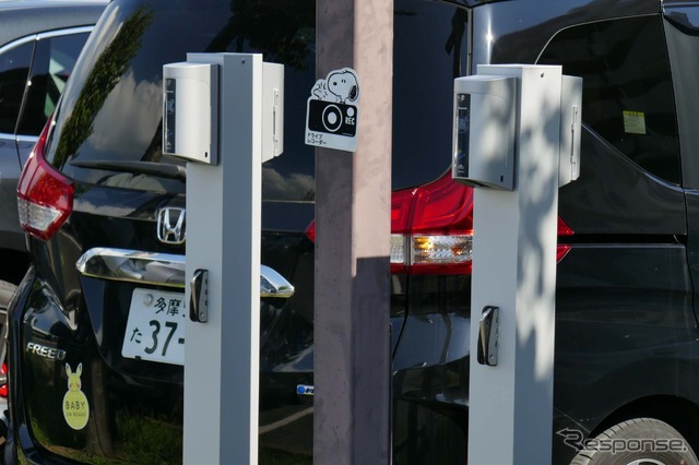 全区画に設置された200V／3kWh出力のコンセント