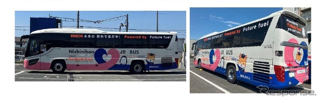日野・ENEOS・西日本JRバスによる合成燃料バス