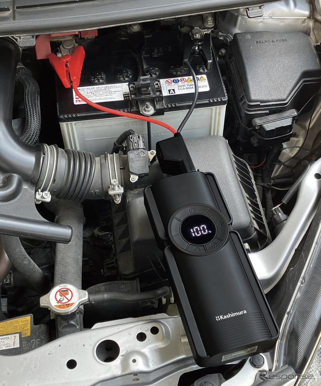 Kashimura・電動コンプレッサー付きジャンプスターター 8000mAh（KD-269）