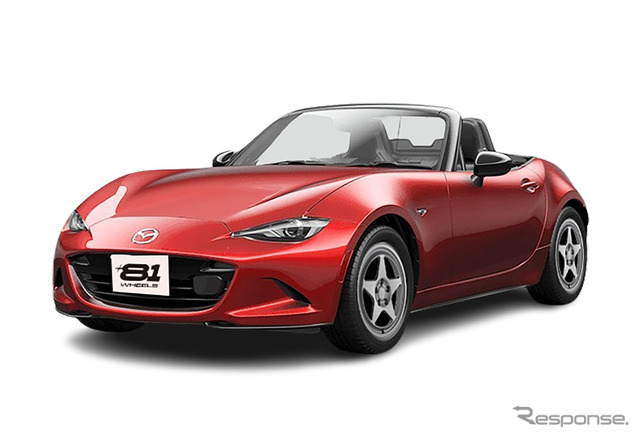 阿部商会「ラ・ストラーダ」ブランドの新型ホイール「+81Wheel」マツダ・ロードスター装着例