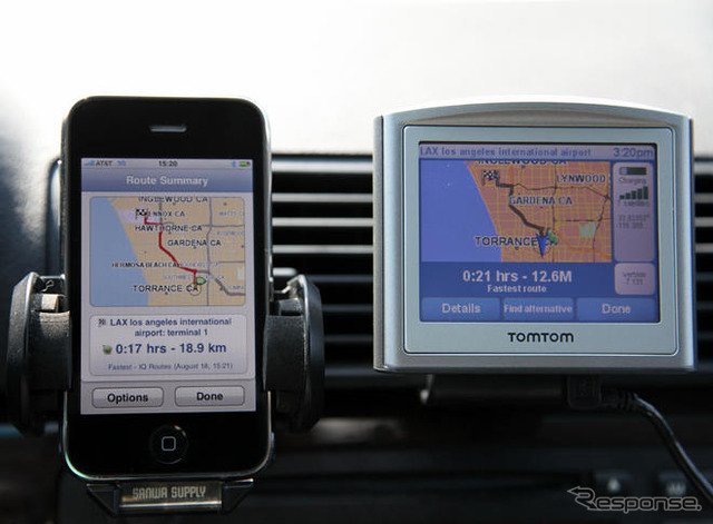 iPhone用TomTomアプリ使ってみた…日本語で音声案内できる