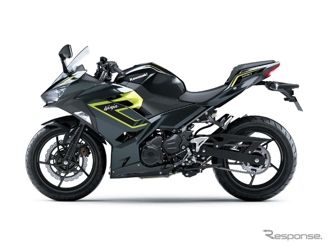 カワサキ Ninja 250（メタリックカーボングレー×メタリックイエローイッシュグリーン）