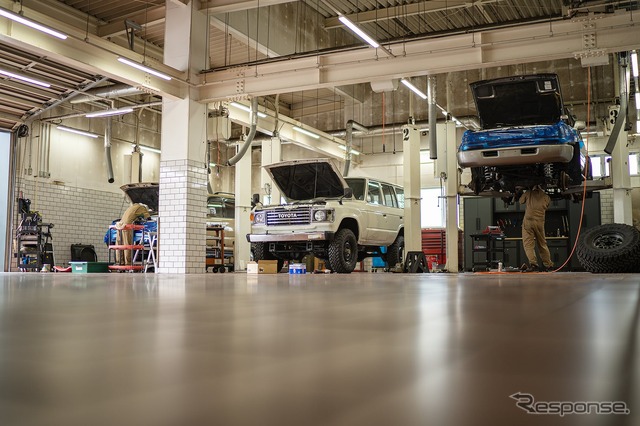 ランドクルーザーの重整備を専門的に行う自動車整備工場「FLEXテクニカルセンター埼玉支店」