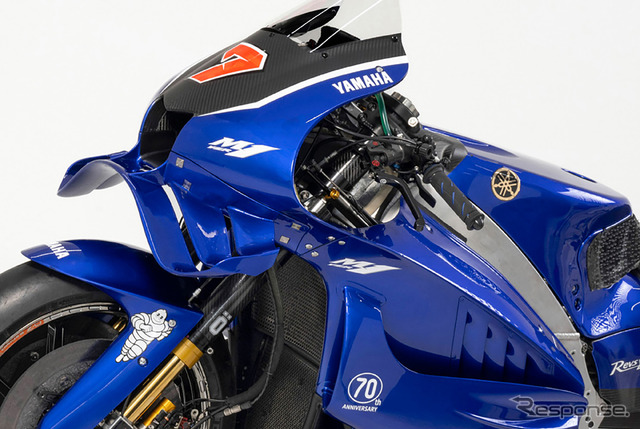 V4エンジンを搭載するヤマハ「YZR-M1」