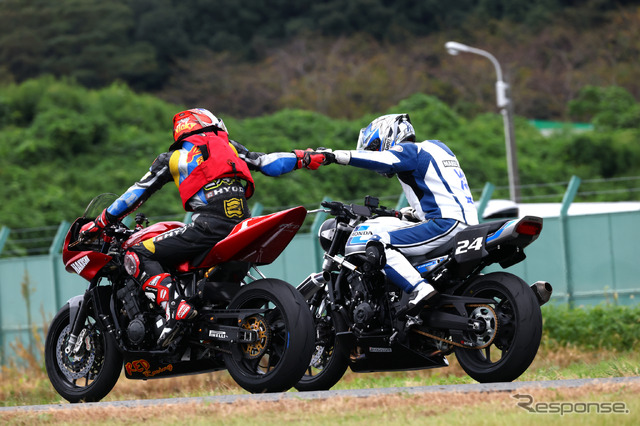 「鉄馬レース」第一ヒート、第二ヒートで優勝を飾った丸山浩氏