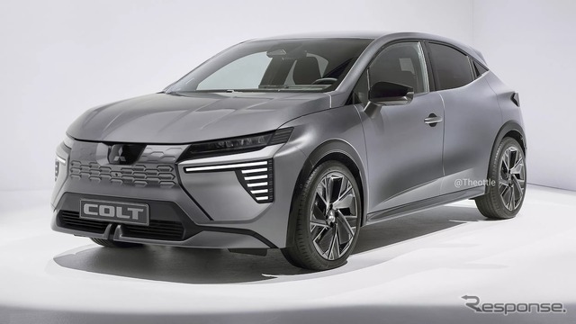三菱 コルト 次期型の予想CG