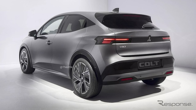 三菱 コルト 次期型の予想CG