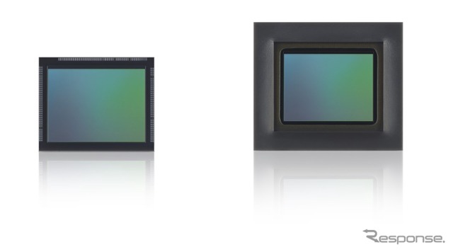 車室内モニタリングカメラ用RGB-IRイメージセンサー『IMX775』(左)ベアチップ製品　（右）パッケージ製品