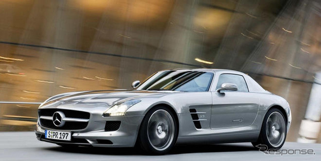 【フランクフルトモーターショー09】メルセデスベンツ SLS AMG…ガルウイングが復活