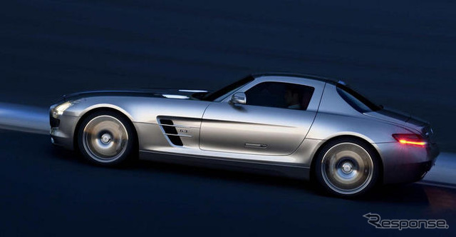 【フランクフルトモーターショー09】メルセデスベンツ SLS AMG…ガルウイングが復活