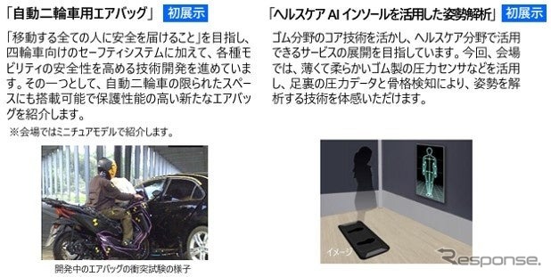 自動二輪車用エアバッグとヘルスケアAIインソール活用の姿勢解析