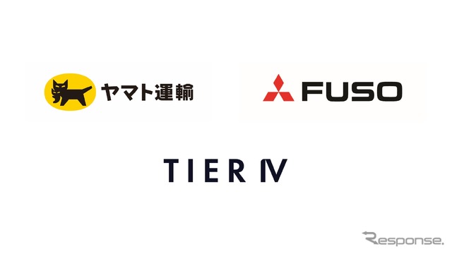 ヤマト運輸・三菱ふそう・ティアフォーのロゴ